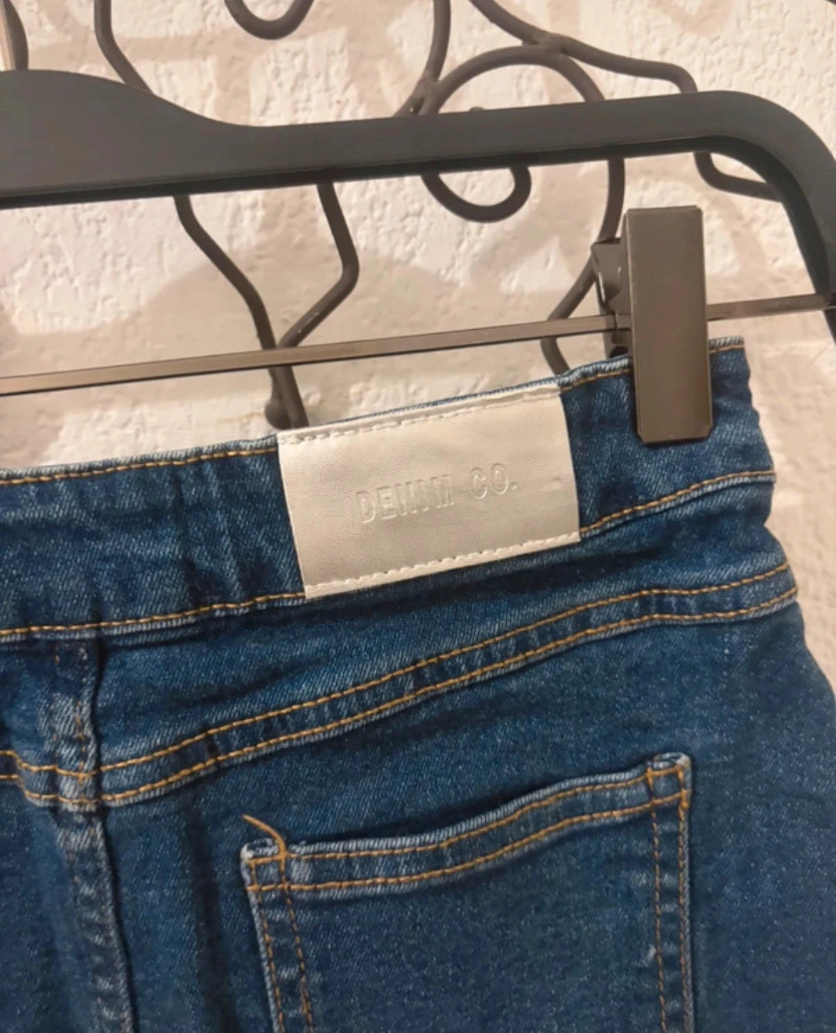 Falda de mezclilla abotonada azul de Denim Co talla 6-7 años con bolsillos y cintura ajustable – photo 5